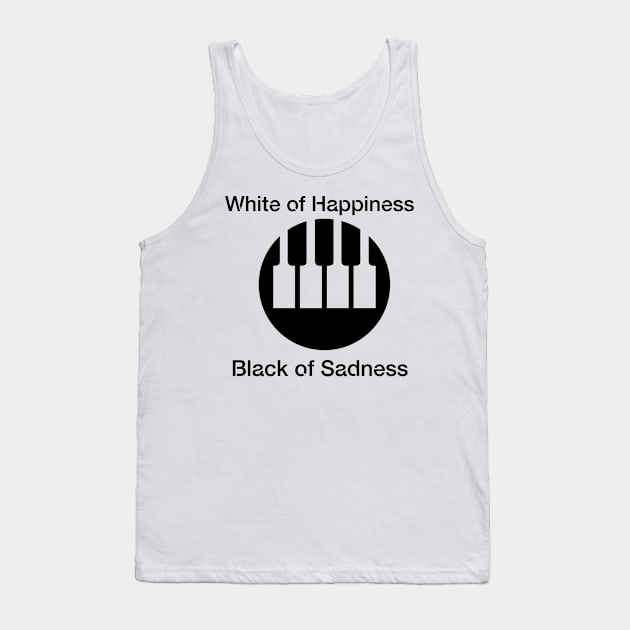 happy and sad piano Tank Top by m0nster